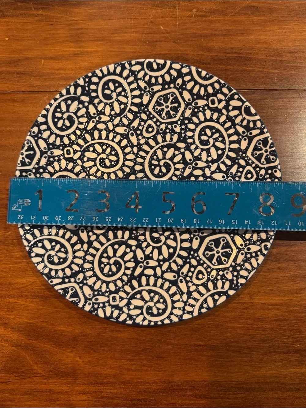 Crate&Barrel Delilah Blue White Salad Dessert Plate 8.5” Kate Spain 2010 Casual